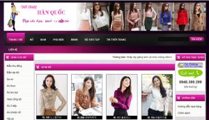 Thiết kế website thời trang giá rẻ hà nội